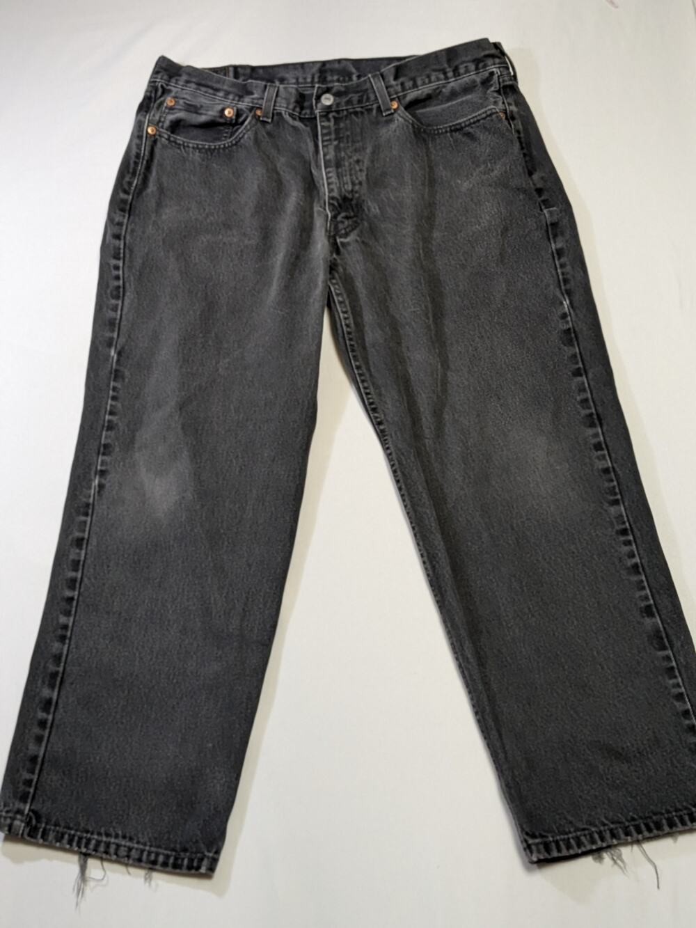 levis 550 jeans 36x27 Black Distressed Y2k